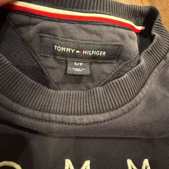 Tommy Hilfiger Blue Pullover Crew Sweatshirt - Women’s Size Small - Picture 2 of 10